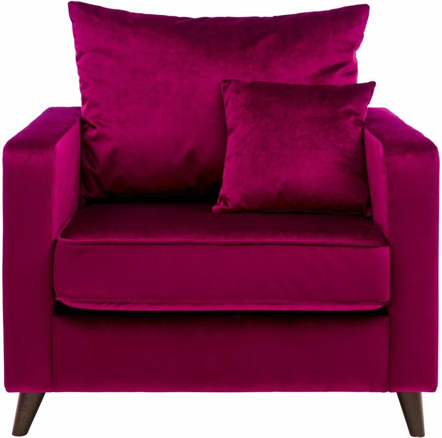 Home affaire Fauteuil Renesse los kussen opstaande naad aan zitkussen (set)