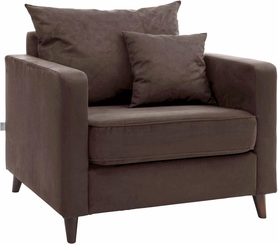 Home affaire Fauteuil Renesse los kussen opstaande naad aan zitkussen (set)