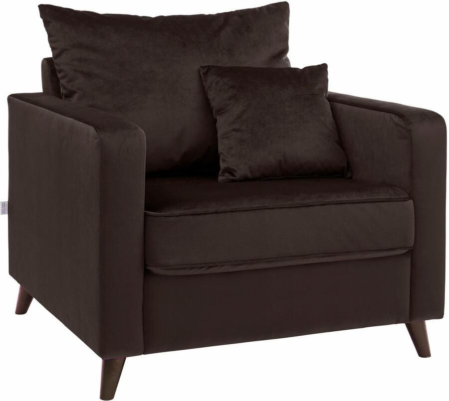 Home affaire Fauteuil Renesse los kussen opstaande naad aan zitkussen (set)