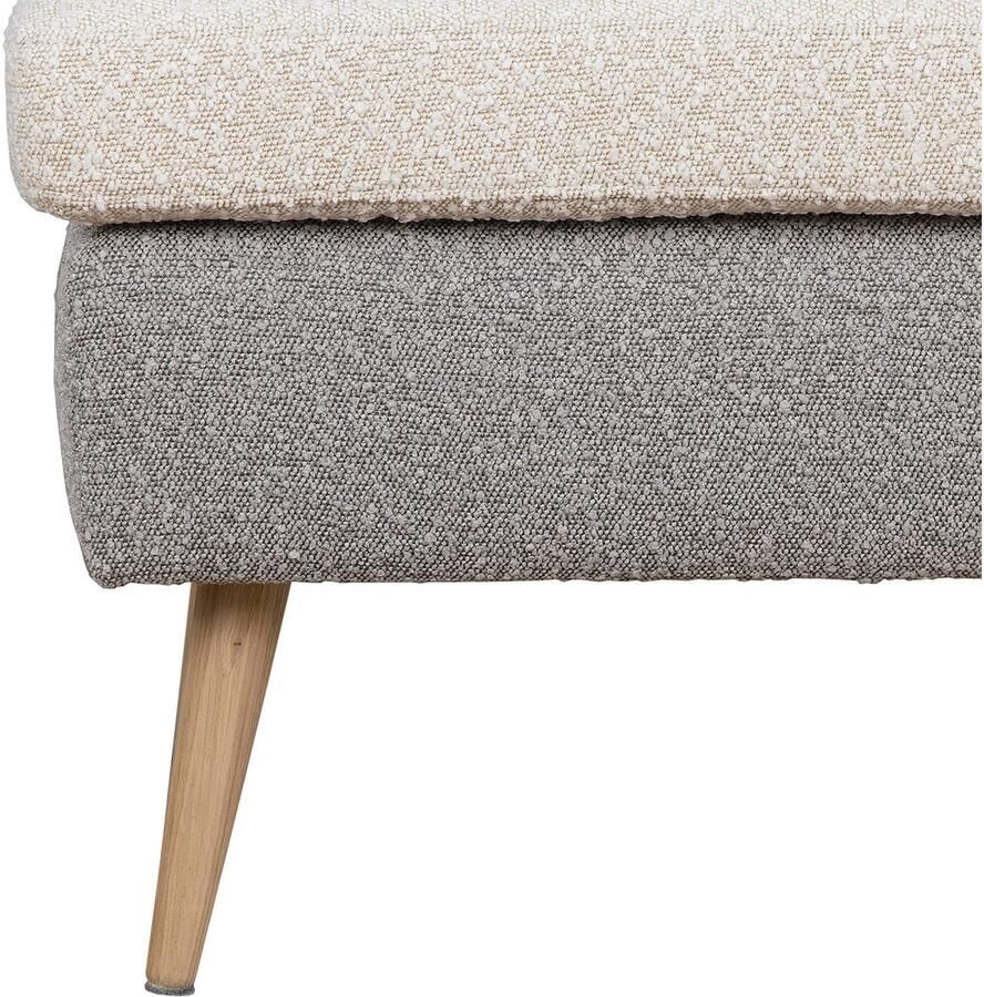 Home affaire Fauteuil Salla bekleding bouclé of fijne structuur oorschelp fauteuil naar keuze met of zonder hocker grote fauteuil: afm. bxdxh: 78x94x118cm