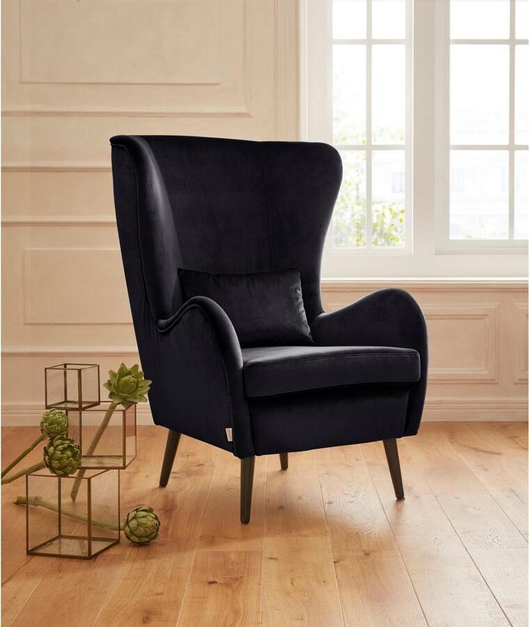 Home affaire Fauteuil Sallito oorfauteuil TV-stoel voor woonkamer ook in velours cord