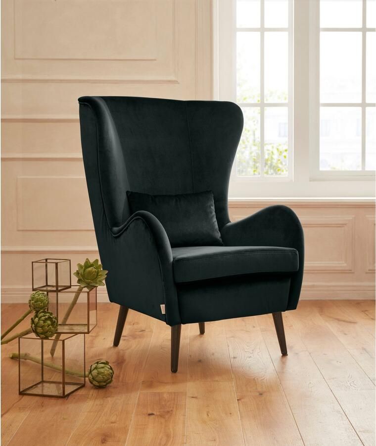 Home affaire Fauteuil Sallito oorfauteuil TV-stoel voor woonkamer ook in velours cord