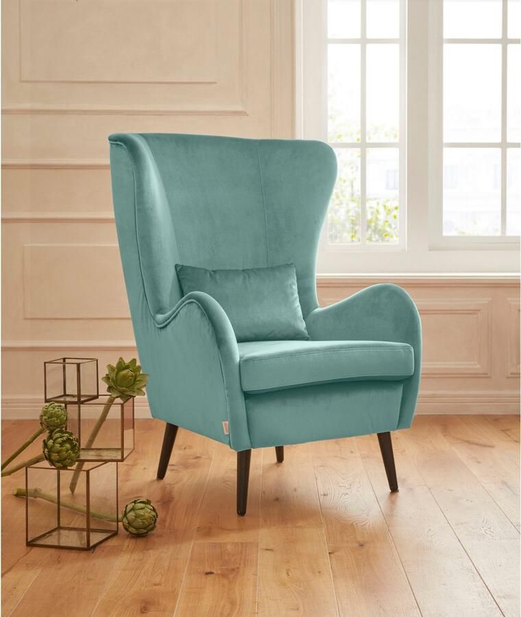 Home affaire Fauteuil Sallito oorfauteuil TV-stoel voor woonkamer ook in velours cord