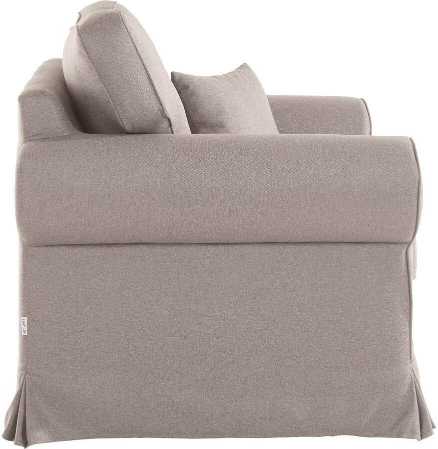 Home affaire Fauteuil Shadmoor Hoezen-look in uni of met bloemenprint passend bij de Shadmoor-serie