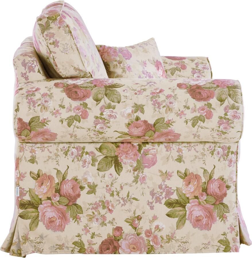 Home affaire Fauteuil Shadmoor Hoezen-look in uni of met bloemenprint passend bij de Shadmoor-serie