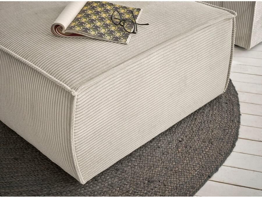 Home affaire Hocker Sherwood Kruk vierkant ideale aanvulling op de loveseat SHERWOOD