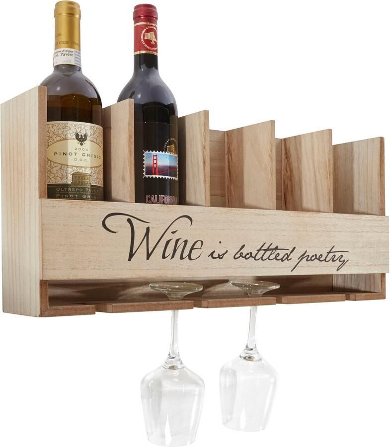 Home affaire Flessenrek met houder voor flessen en glazen