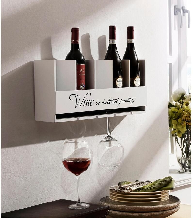 Home affaire Flessenrek voor 5 flessen en 4 glazen