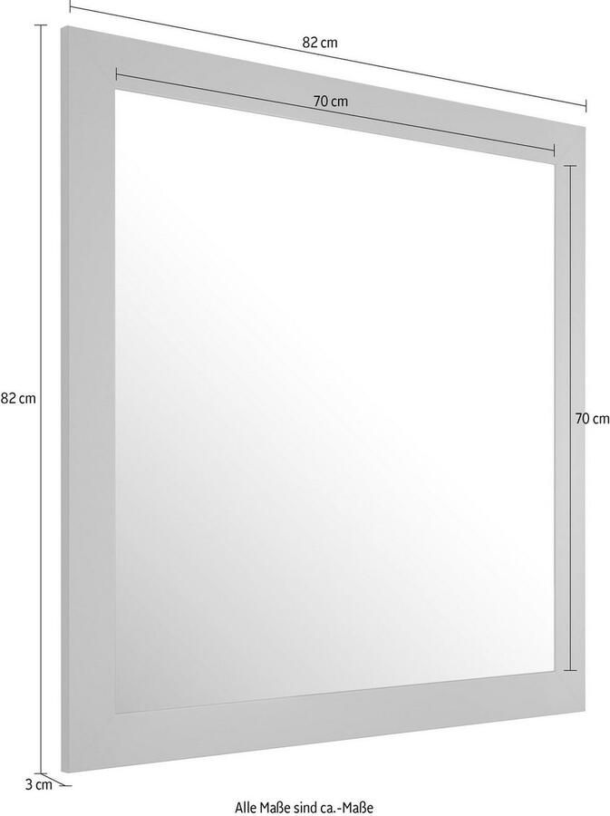 Home affaire Garderobespiegel ASCOT 82x82 cm