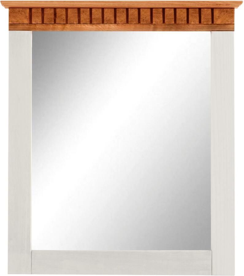 Home affaire Garderobespiegel Lisa met decoratieve frezingen spiegeloppervlak ca. 44 x 56 cm