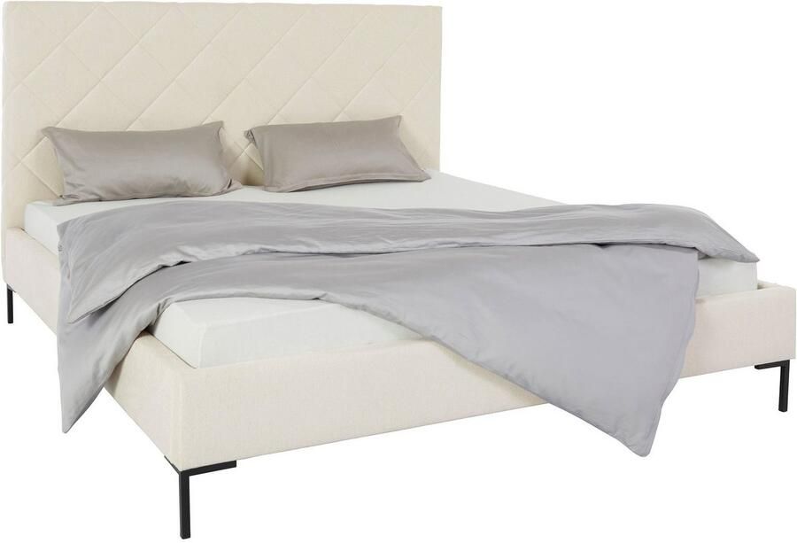 Home affaire Gestoffeerd bed CHARLOTT Modern bekleed bed met of zonder lattenbodem
