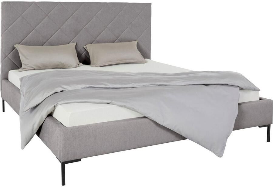 Home affaire Gestoffeerd bed CHARLOTT Modern bekleed bed met of zonder lattenbodem