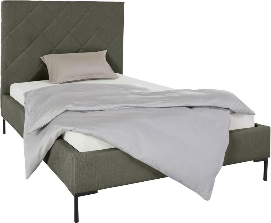 Home affaire Gestoffeerd bed CHARLOTT Modern bekleed bed met of zonder lattenbodem