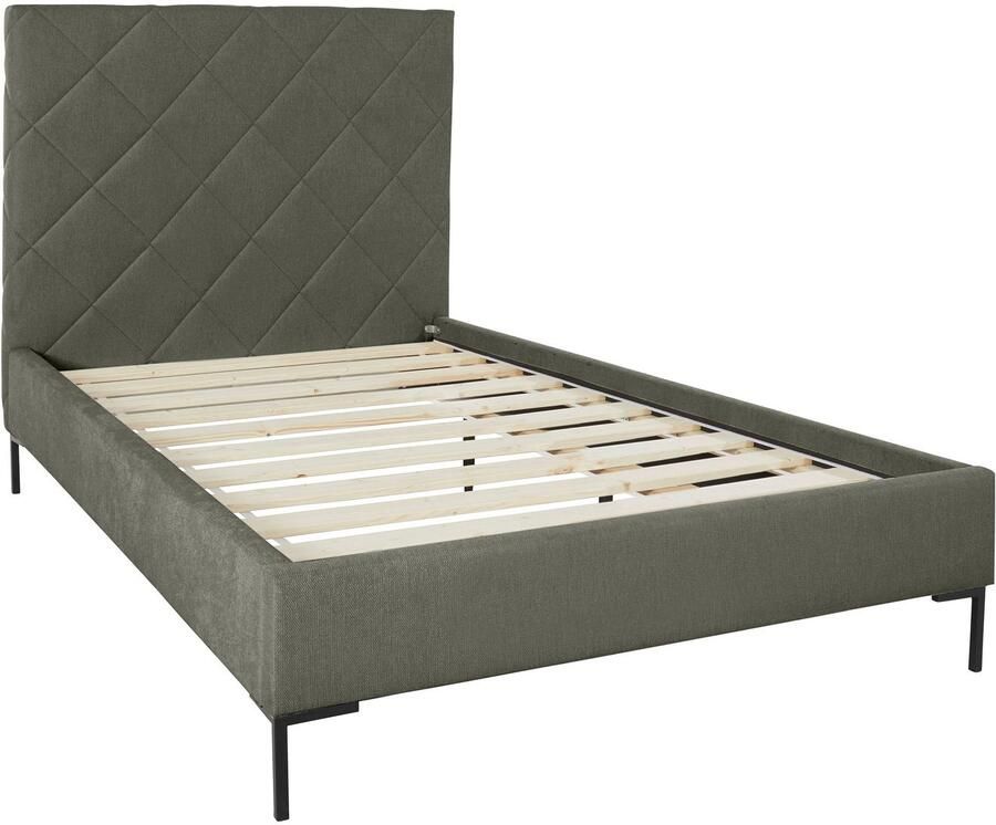 Home affaire Gestoffeerd bed CHARLOTT Modern bekleed bed met of zonder lattenbodem