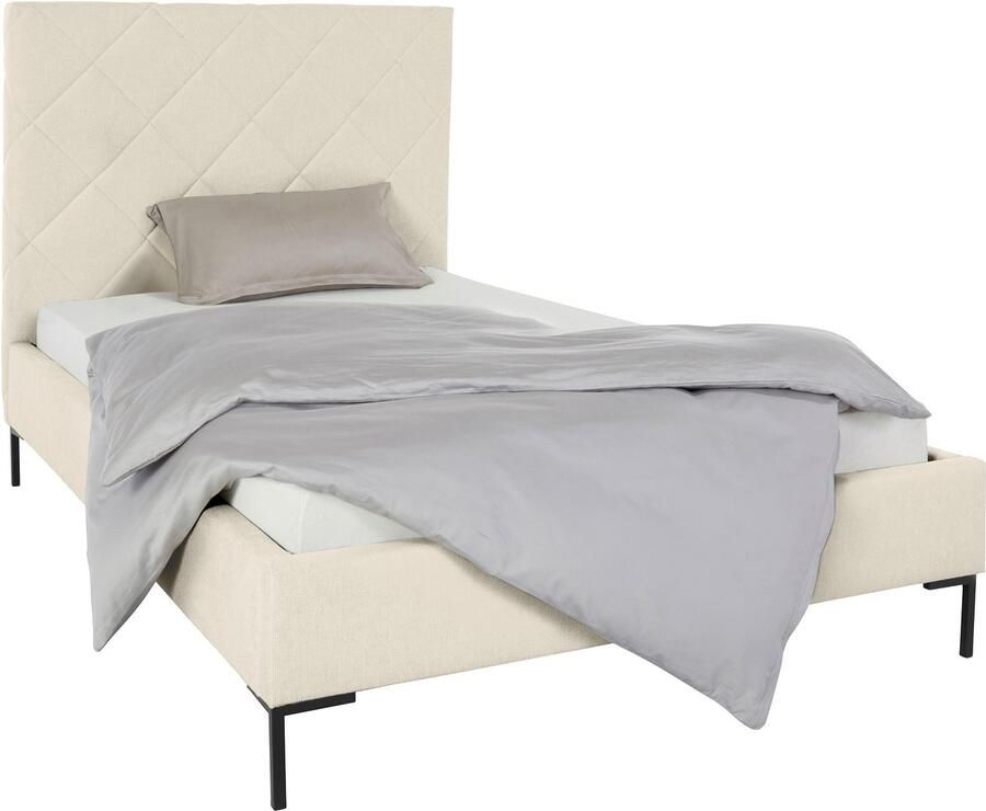 Home affaire Gestoffeerd bed CHARLOTT Modern bekleed bed met of zonder lattenbodem
