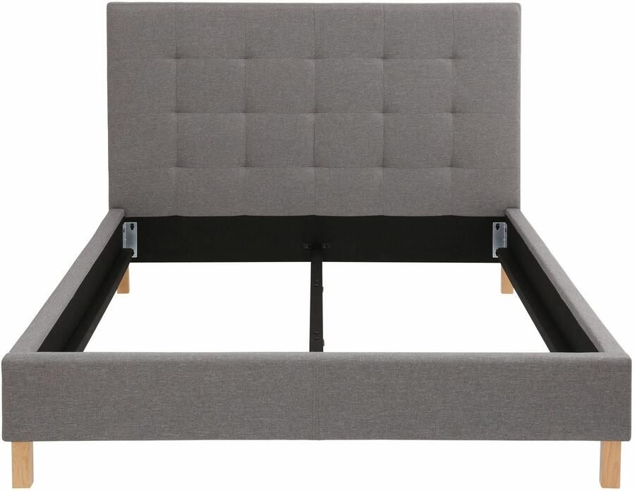 Home affaire Gestoffeerd bed Pellworm naar keuze in 4 breedten met luxueuze stiksels bij het hoofdbord