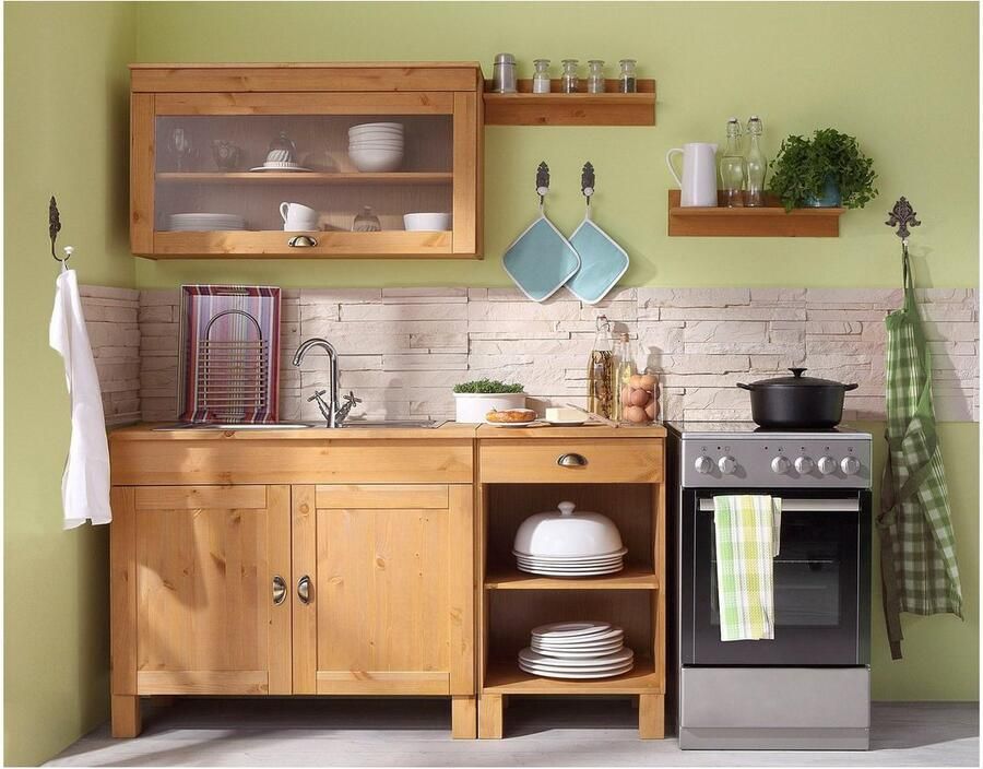 Home affaire Onderkast Oslo 50 cm breed met 23 mm dik werkblad 1 lade 2 vakken