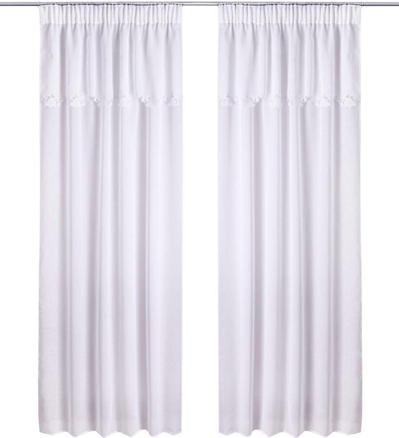 Home affaire Gordijn Riedbach met florale boord (1 stuk)