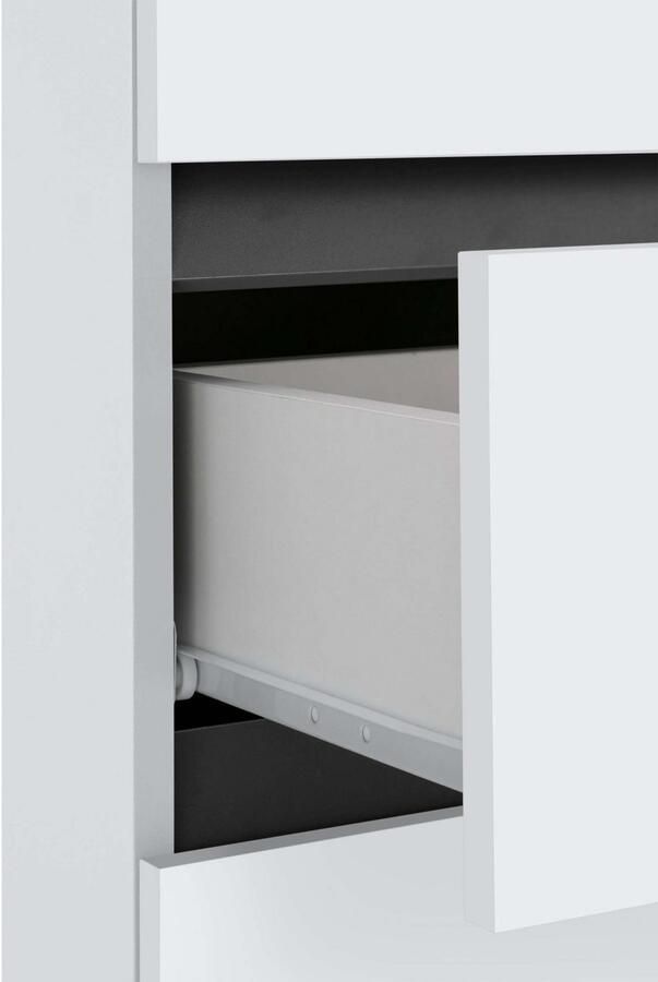 Home affaire Halfhoge kast Wisla met 4 deuren & 1 lade breedte 76 cm hoogte 130 cm