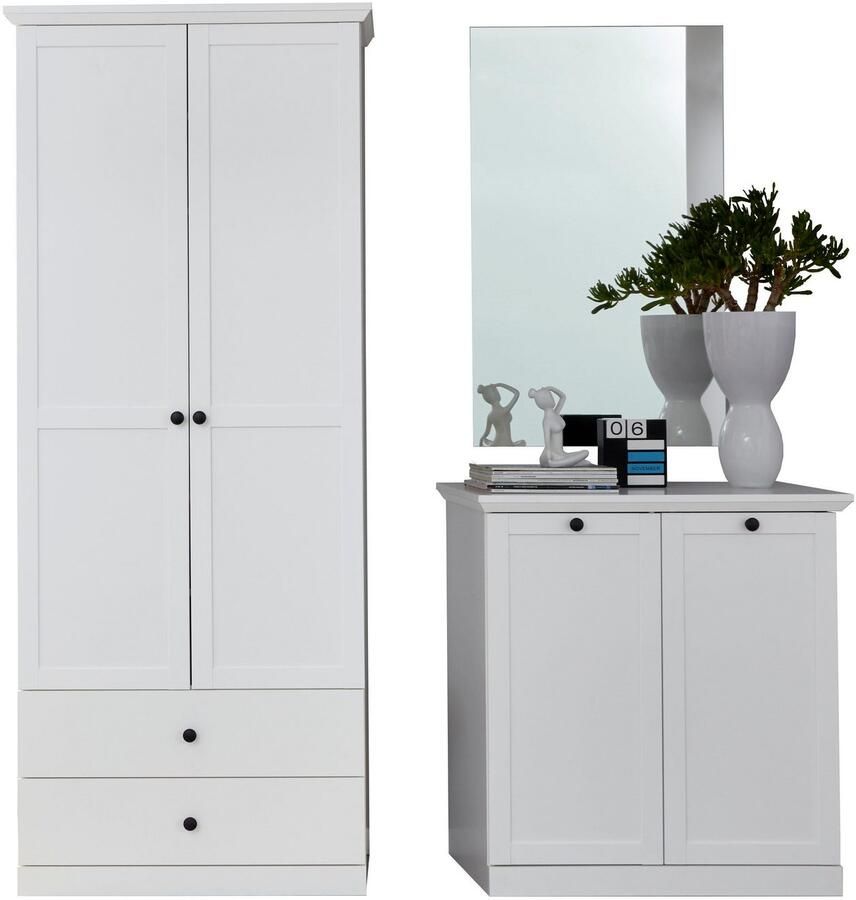 Home affaire Halmeubelset Örebro tijdloze landelijke stijl volledig uittrekbaar (set 2 stuks)