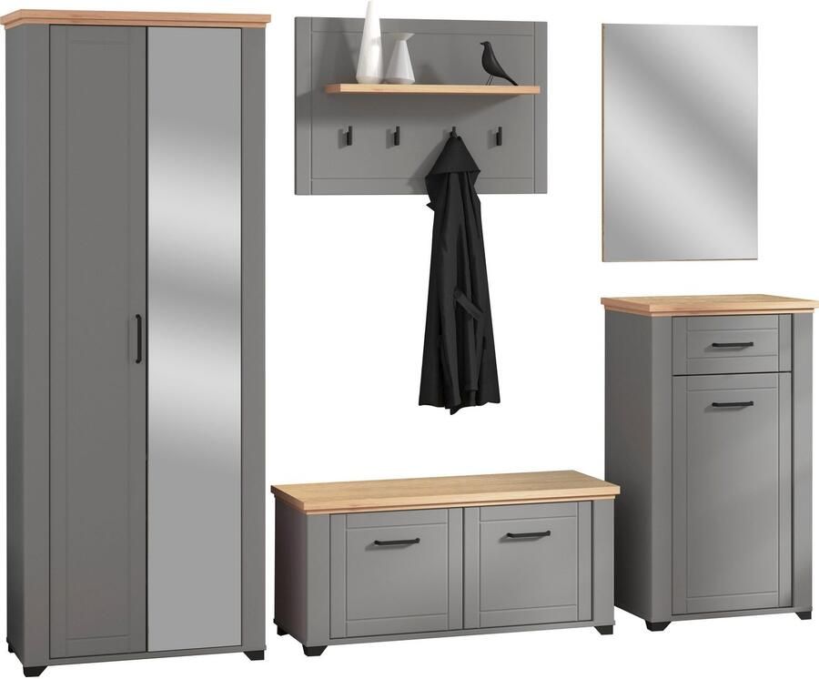 Home affaire Halmeubelset Valencia (set 5 stuks)