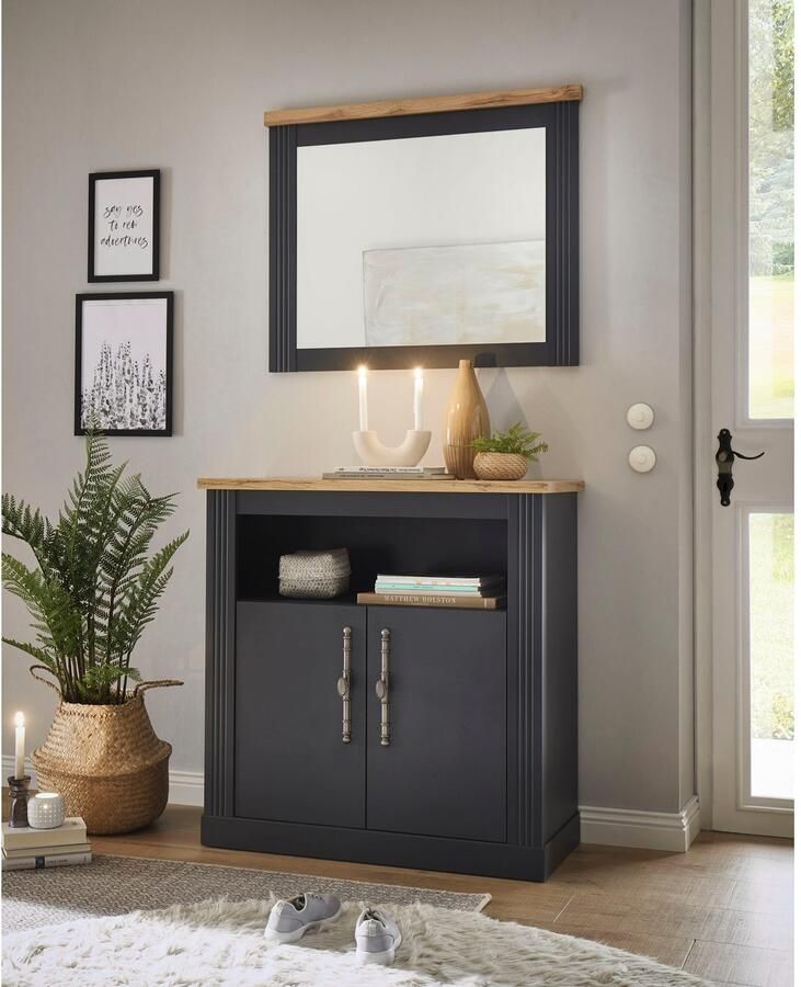 Home affaire Halmeubelset Westminster TOPSELLER! in romantische landelijke stijl (2 stuks)