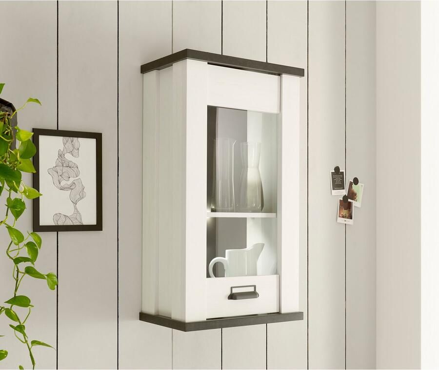 Home affaire Hangend kastje Sherwood met apothekersgreep van metaal hoogte 90 cm