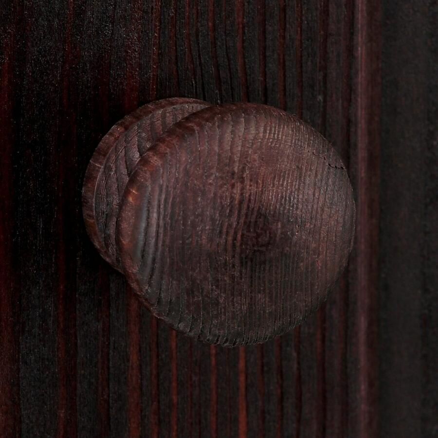 Home affaire Hangende vitrinekast Cubrix optioneel met of zonder glazen deur gemaakt van prachtig massief grenen breedte 35 cm hoogte 85 cm