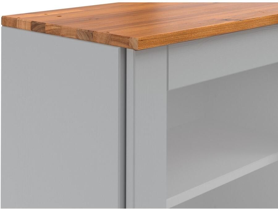 Home affaire Hangkast Alby2 Met metalen grepen en glazen deuren breedte 50 cm