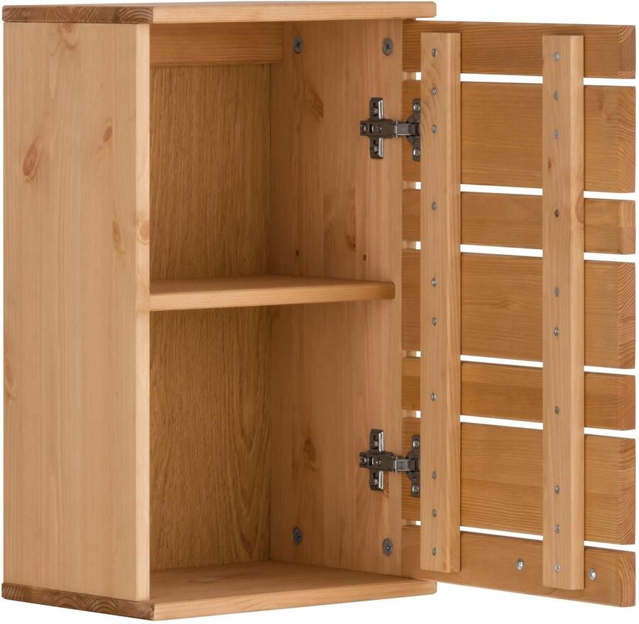 Home affaire Hangkast Josie Breedte 30 cm van massief hout verstelbare plank metalen greep