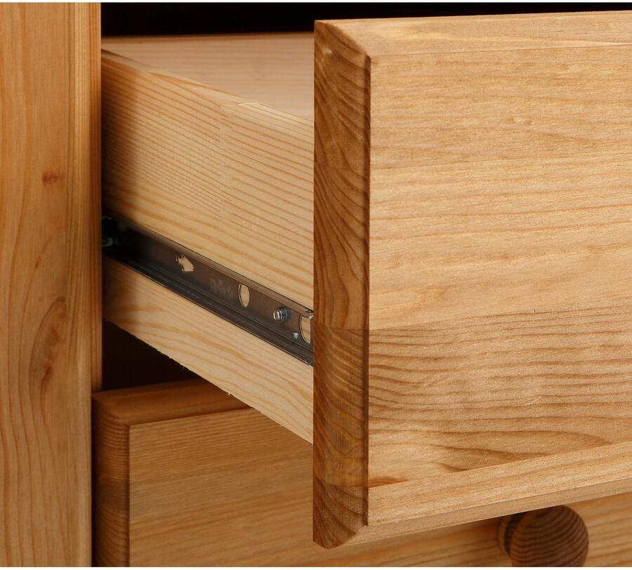 Home affaire Highboard ADELE Opbergkast 2-deurs hoogte 135 cm van massief dennenhout FSC