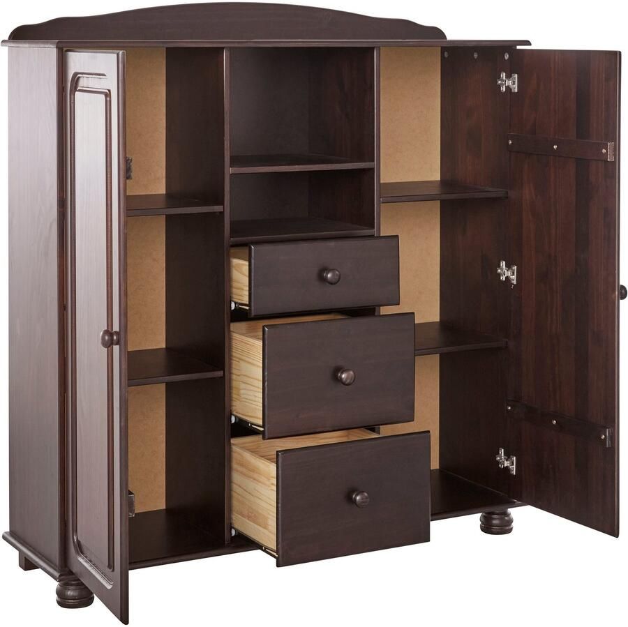 Home affaire Highboard Mette Opbergkast met 3 lades en verstelbare planken