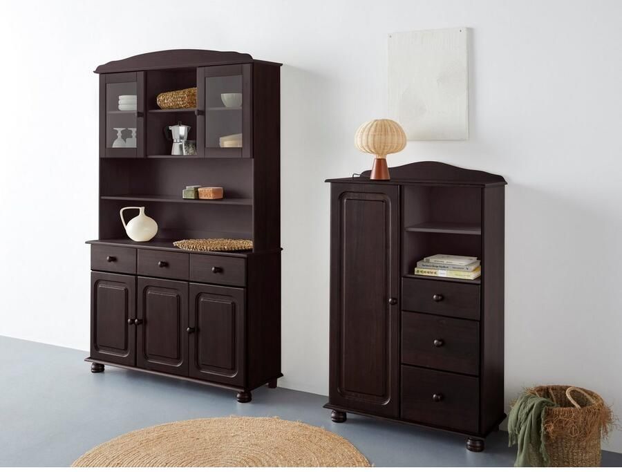 Home affaire Highboard Mette Opbergkast met 3 lades en verstelbare planken