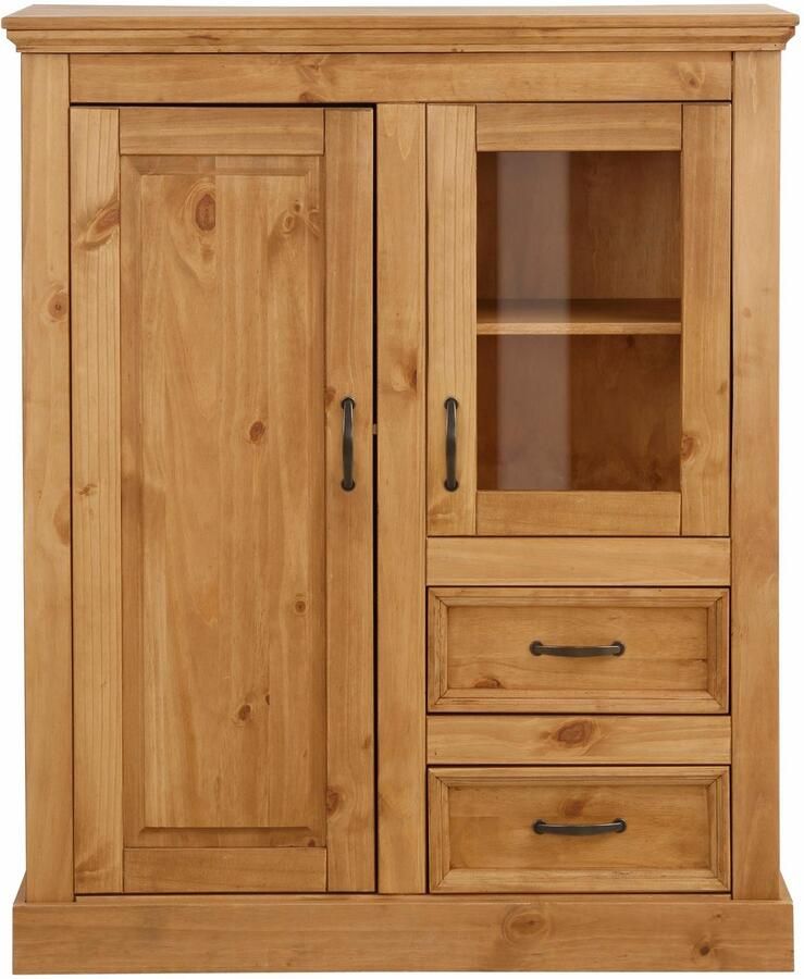 Home affaire Highboard Selma Vitrine breedte 100 cm