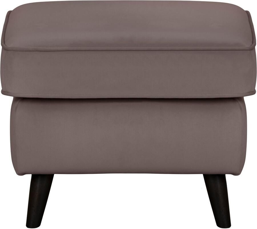 Home affaire Hocker Poef CHISTELLE ook in bouclé met golfondersteuning afmetingen: bxdxh: 57x57x46 cm