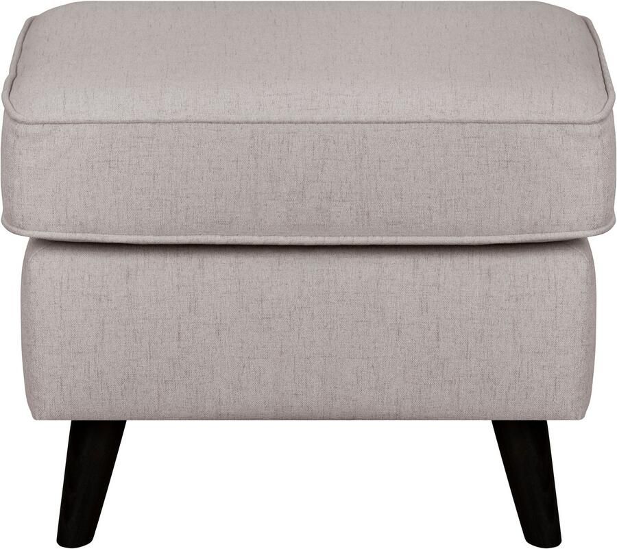 Home affaire Hocker Poef CHISTELLE ook in bouclé met golfondersteuning afmetingen: bxdxh: 57x57x46 cm