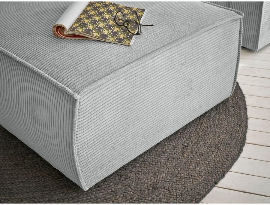 Home affaire Hocker Sherwood Kruk vierkant ideale aanvulling op de loveseat SHERWOOD
