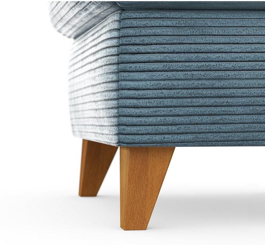 Home affaire Hocker Trelleborg met cordbekleding met opbergvak inclusief binnenveringsinterieur