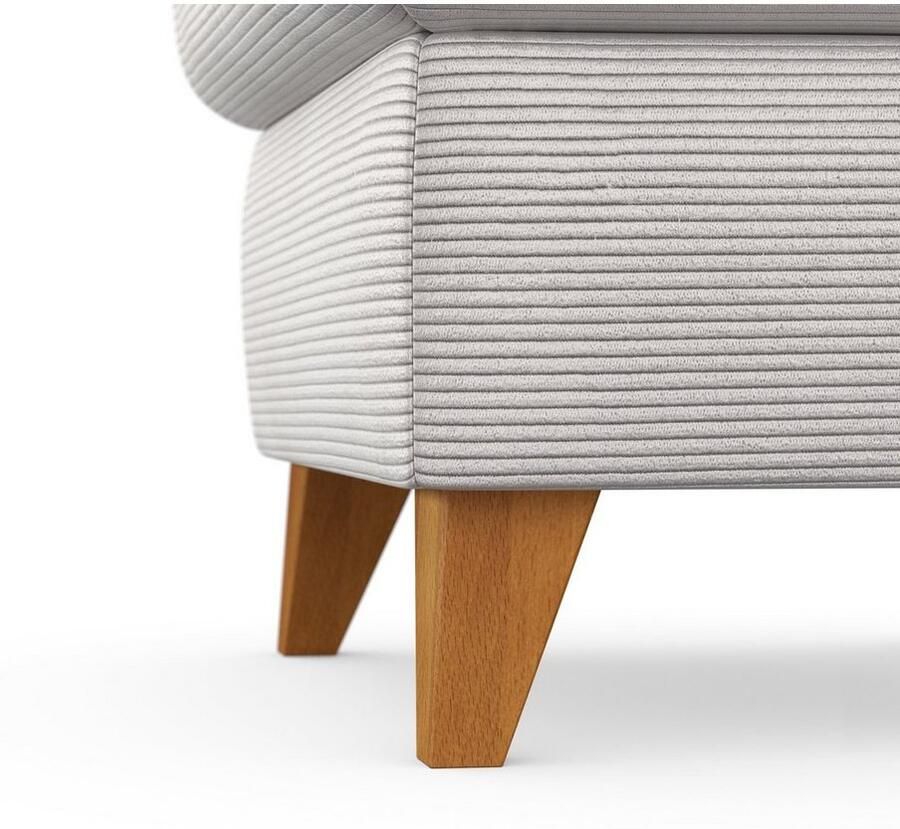 Home affaire Hocker Trelleborg met cordbekleding met opbergvak inclusief binnenveringsinterieur