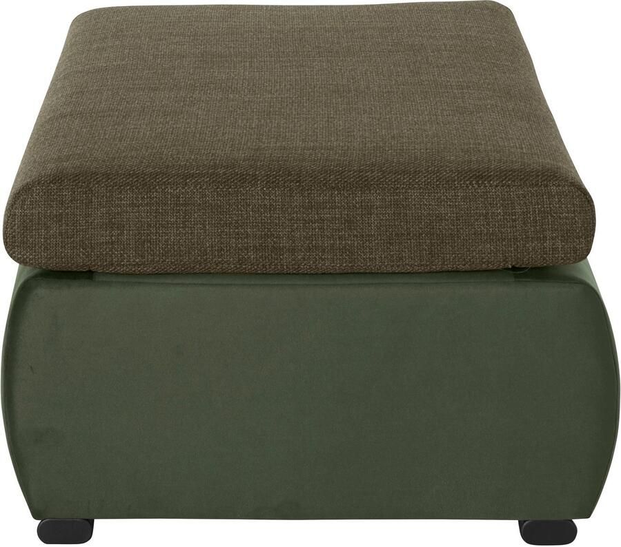 Home affaire Hocker Win met zwarte metalen poten vrij plaatsbaar