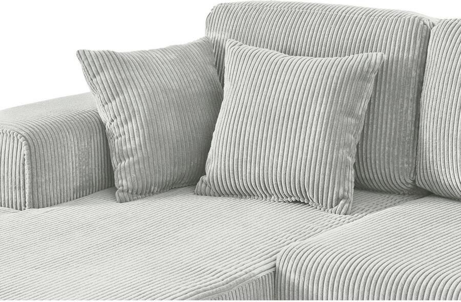 Home affaire Hoekbank Györ L-vorm optioneel met bedfunctie en bedlade inclusief 2 sierkussens