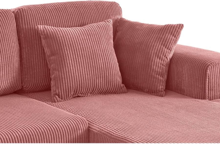 Home affaire Hoekbank Györ L-vorm optioneel met bedfunctie en bedlade inclusief 2 sierkussens