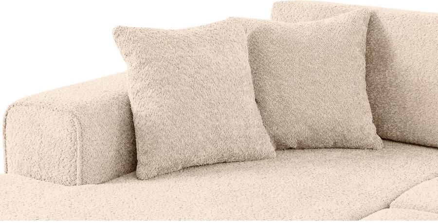 Home affaire Hoekbank Györ L-vorm optioneel met bedfunctie en bedlade inclusief 2 sierkussens