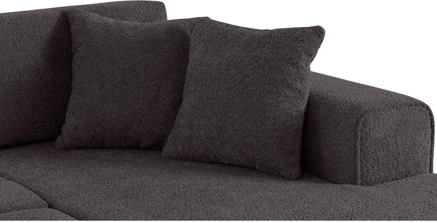 Home affaire Hoekbank Györ L-vorm optioneel met bedfunctie en bedlade inclusief 2 sierkussens