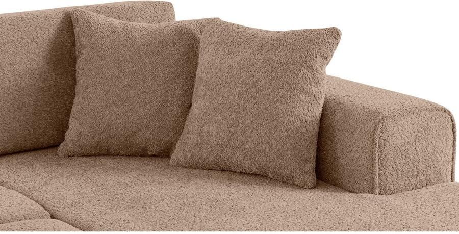 Home affaire Hoekbank Györ L-vorm optioneel met bedfunctie en bedlade inclusief 2 sierkussens