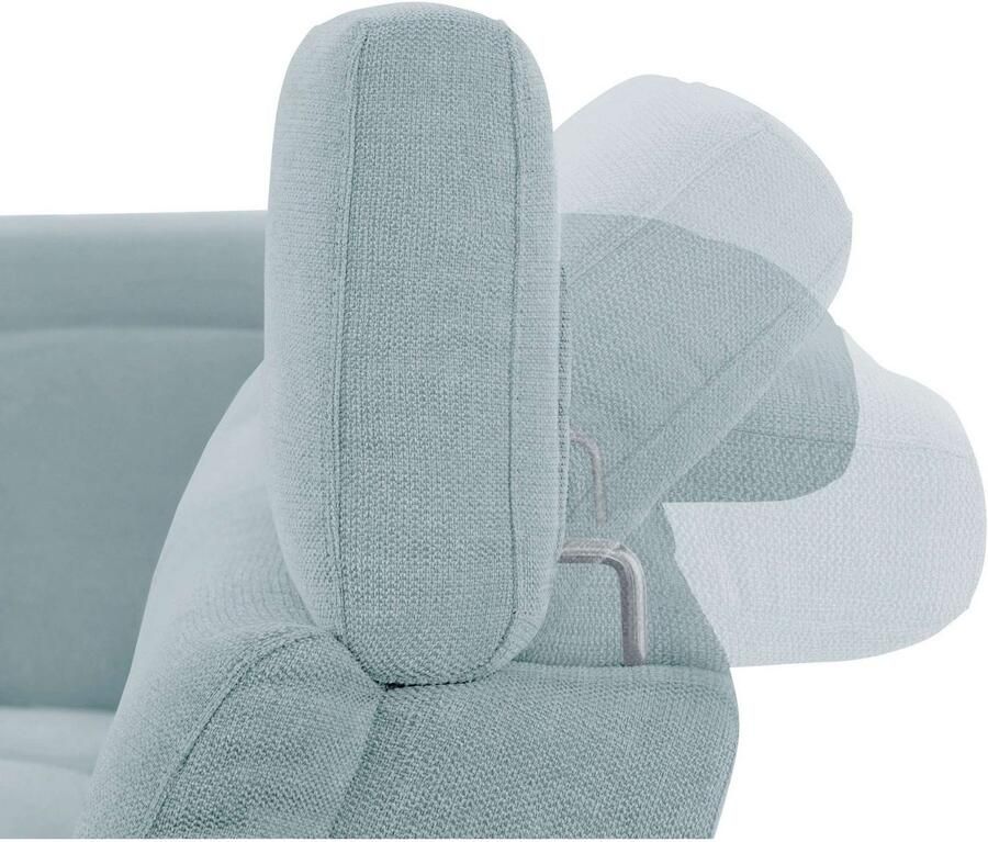 Home affaire Hoekbank Sentrano L-vorm 273 cm man. of electr. relaxfunctie en usb kopverstelling