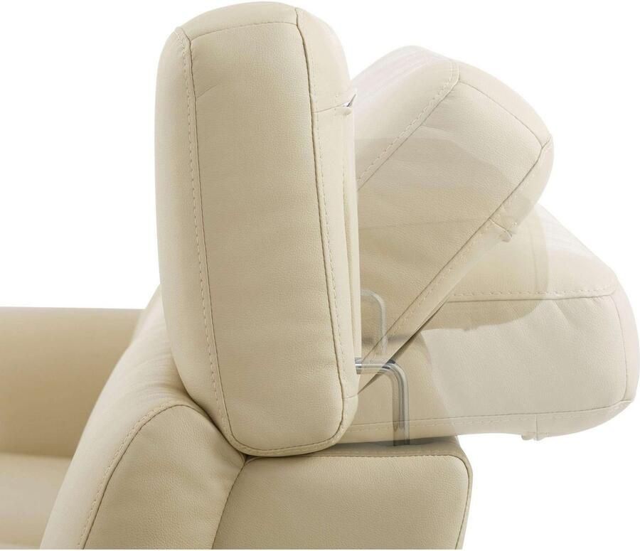 Home affaire Hoekbank Sentrano L-vorm 275 cm man. of electr. relaxfunctie en usb kopverstelling