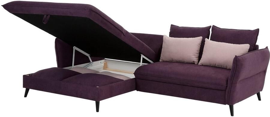 Home affaire Hoekbank Tirano moderne look comfortabel Breedte 274cm L-vorm