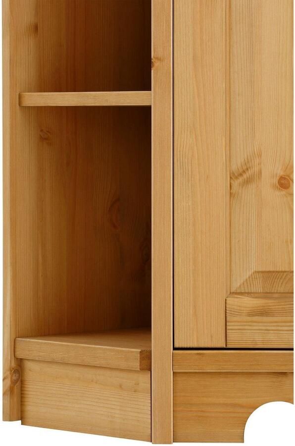 Home affaire Hoekvitrinekast Trinidad Hoogte 188 cm FSC gecertificeerd massief hout