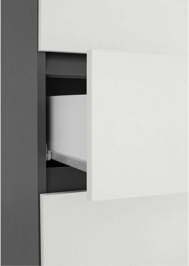 Home affaire Hoge kast Wisla met 4 deuren & 1 lade breedte 76 cm hoogte 180 cm